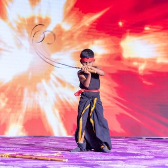 Silambam demonstration